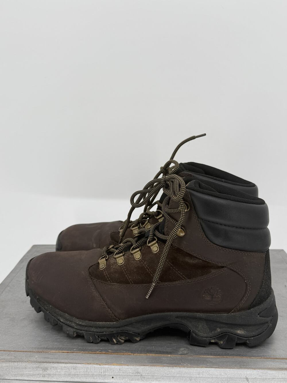 Timberland Rangeley Mid WP 9810R A3059 Men's Brown Leather Hiking Trek Boots 11